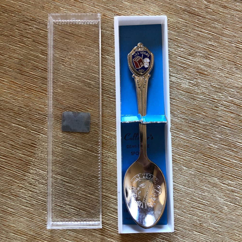🥄Las Vegas Golden Strip Souvenir Collector’s Demi-Tasse Spoon